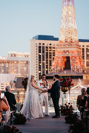 Cosmopolitan Las Vegas Rooftop Wedding Las Vegas Wedding and Elo