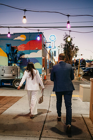 Fremont Street Elopement Las Vegas Elopement Photographer