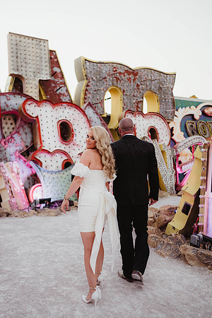 Neon Museum Wedding and Elopement Unique Las Vegas Wedding and E