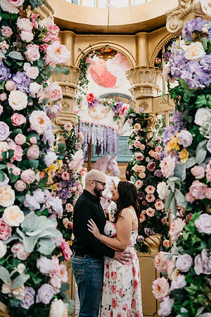Propose at the Bellagio Botanical Gardens Las Vegas Wedding and