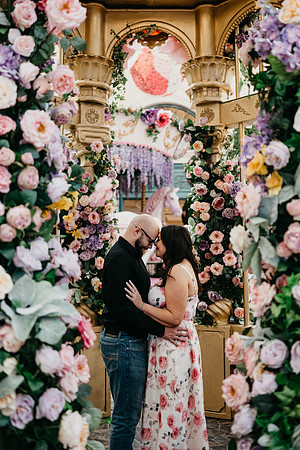 Propose at the Bellagio Botanical Gardens Las Vegas Wedding and