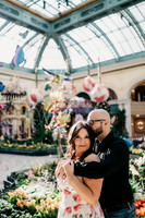 Propose at the Bellagio Botanical Gardens Las Vegas Wedding and