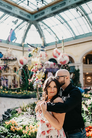 Propose at the Bellagio Botanical Gardens Las Vegas Wedding and