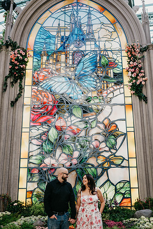 Propose at the Bellagio Botanical Gardens Las Vegas Wedding and